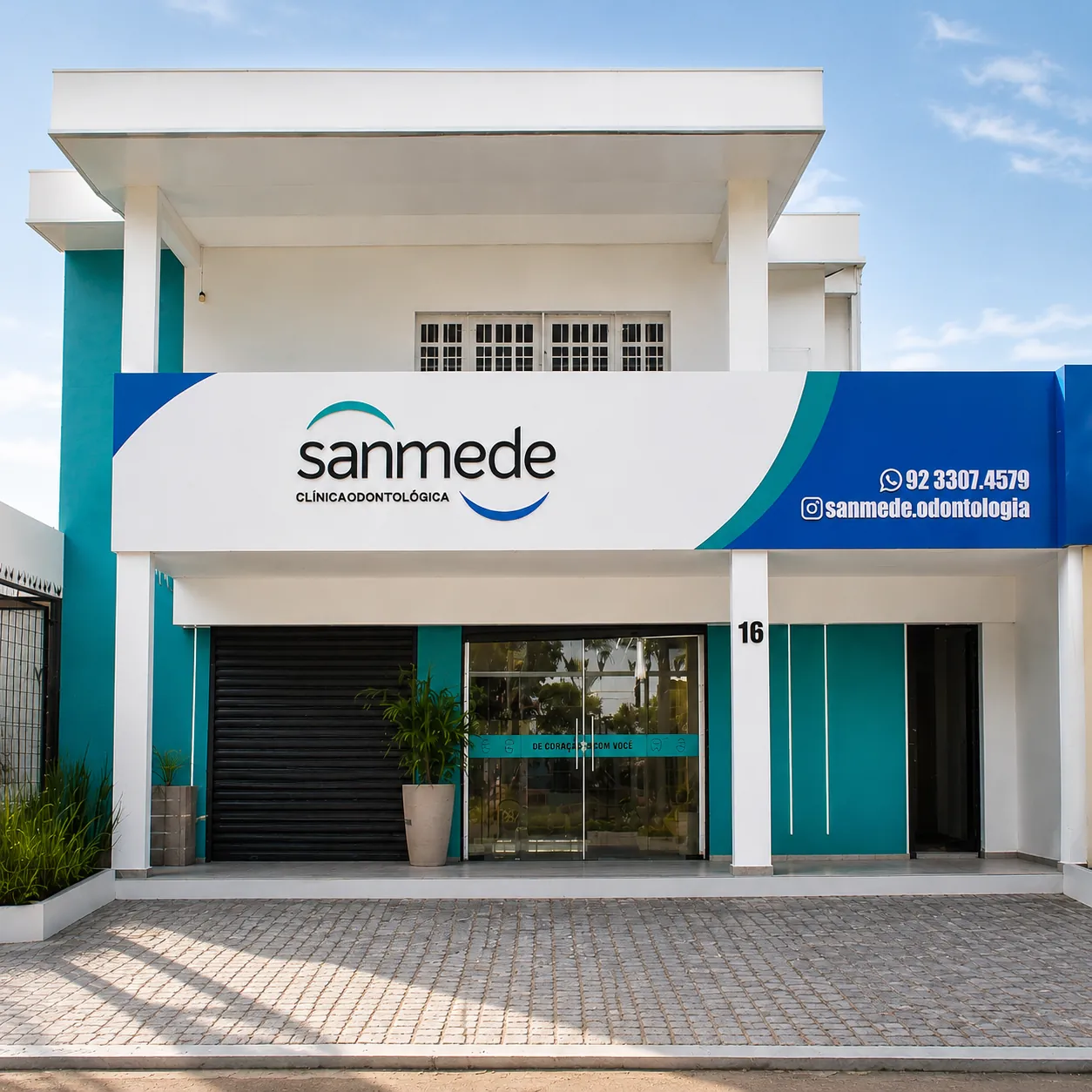 Fachada da Sanmede — Unidade Cidade Nova em Manaus